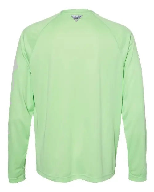 Columbia 212482 Pfg Terminal Tackleâ„¢ Hooded Long Sleeve T-shirt - Key West Cool Grey