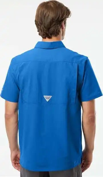 Columbia 212484 Pfg Slack Tide Camp Shirt Vivid Blue
