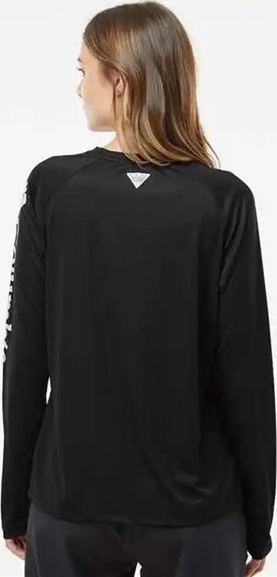 Columbia 212485 Women’s Pfg Tidal Tee Ii Long Sleeve - Black Cirrus Gray
