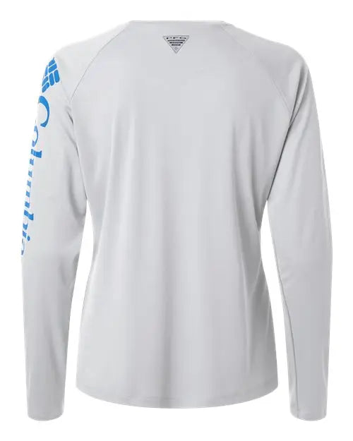 Columbia 212485 Women’s Pfg Tidal Tee™ Ii Long Sleeve - Cool Grey Vivid Blue