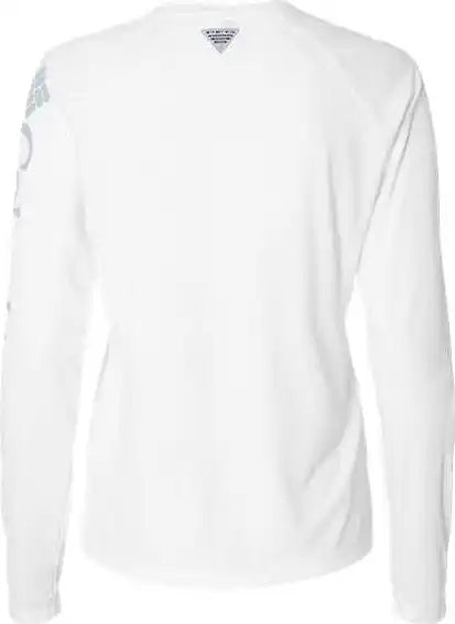Columbia 212485 Women’s Pfg Tidal Tee Ii Long Sleeve - White Cirrus Gray