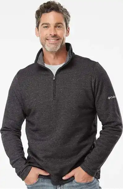 Columbia 212487 Great Hart Mountain Iii Half-zip Pullover - Black Heather