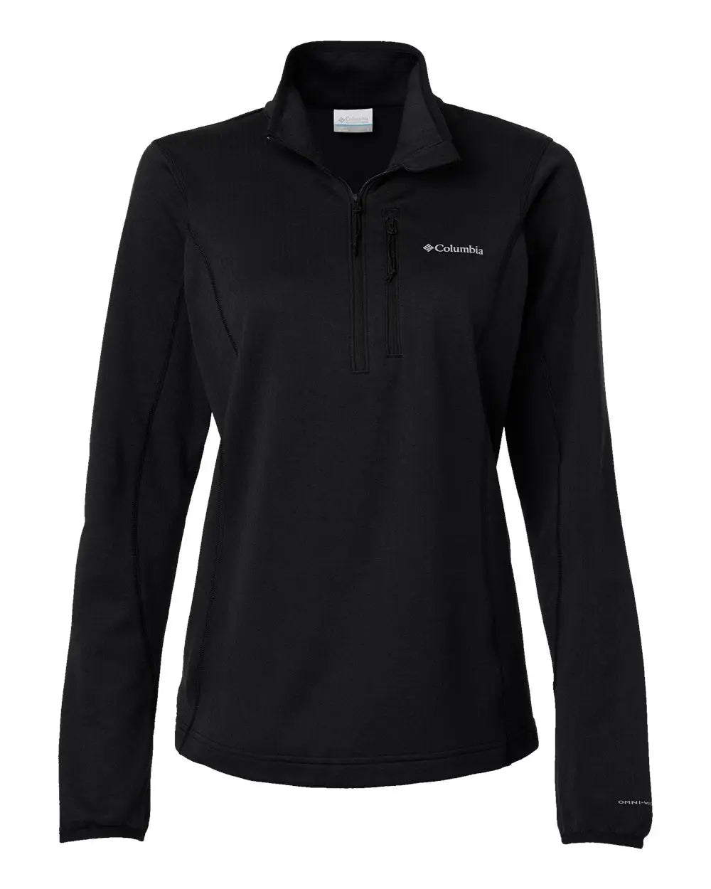 Columbia 213624 Women’s Essential Hike Grid Fleece Half-zip Pullover - Black - Ladies Xs