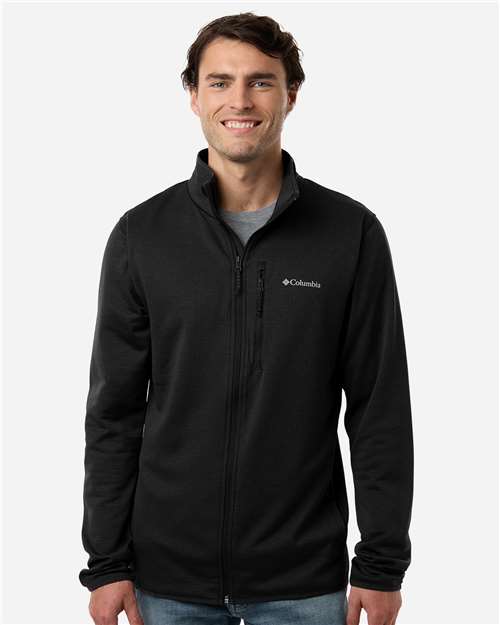 Columbia 213684 Men’s Essential Hike Grid Fleece Full-zip - Black