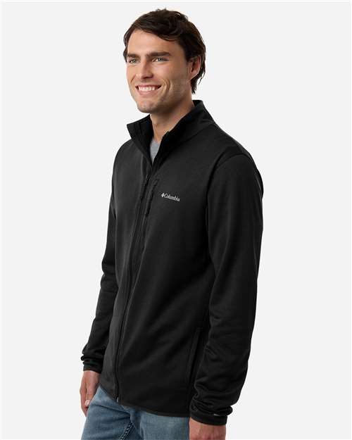 Columbia 213684 Men’s Essential Hike Grid Fleece Full-zip - Black