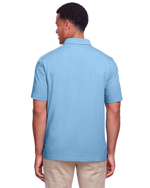 Columbia Blue Men&#39;s Lakeshore Stretch Cotton Performance Polo - UC105