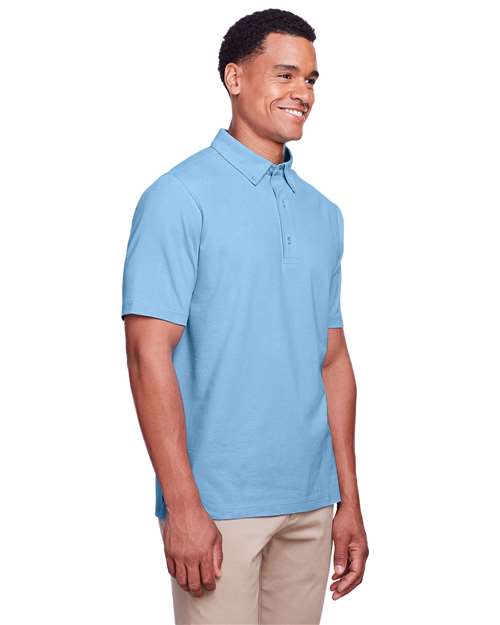 Columbia Blue Men&#39;s Lakeshore Stretch Cotton Performance Polo - UC105