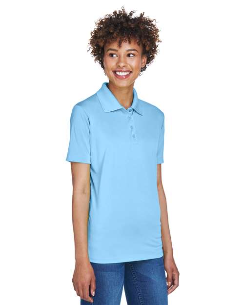 Columbia Blue Women&#39;s Cool &amp; Dry 8-Star Elite Performance Interlock Polo - 8610L