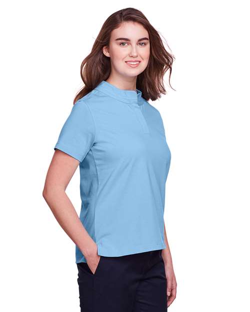 Columbia Blue Women&#39;s Lakeshore Stretch Cotton Performance Polo - UC105W
