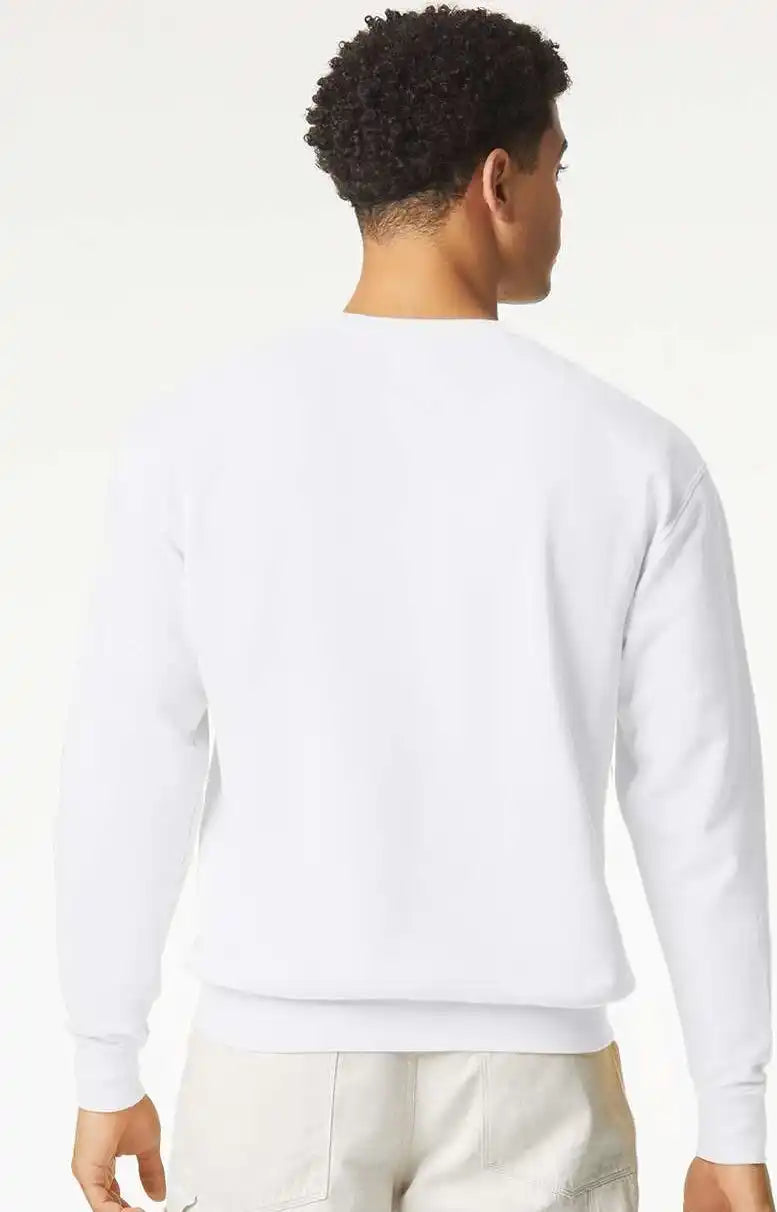 Comfort Colors 1466 Garment Dyed Lightweight Fleece Crewneck Sweatshirt White