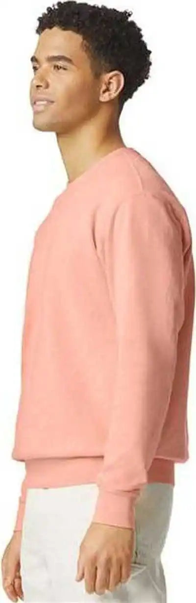Comfort Colors 1466 Garment Dyed Lightweight Fleece Crewneck Sweatshirt - Peachy
