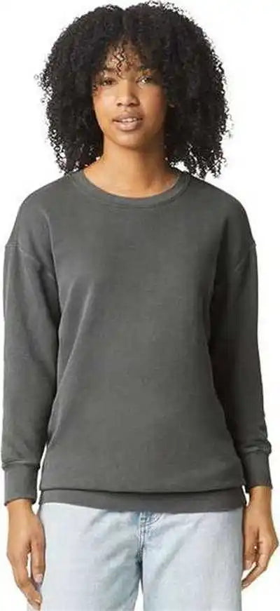 Comfort Colors 1466 Garment Dyed Lightweight Fleece Crewneck Sweatshirt - Pepper