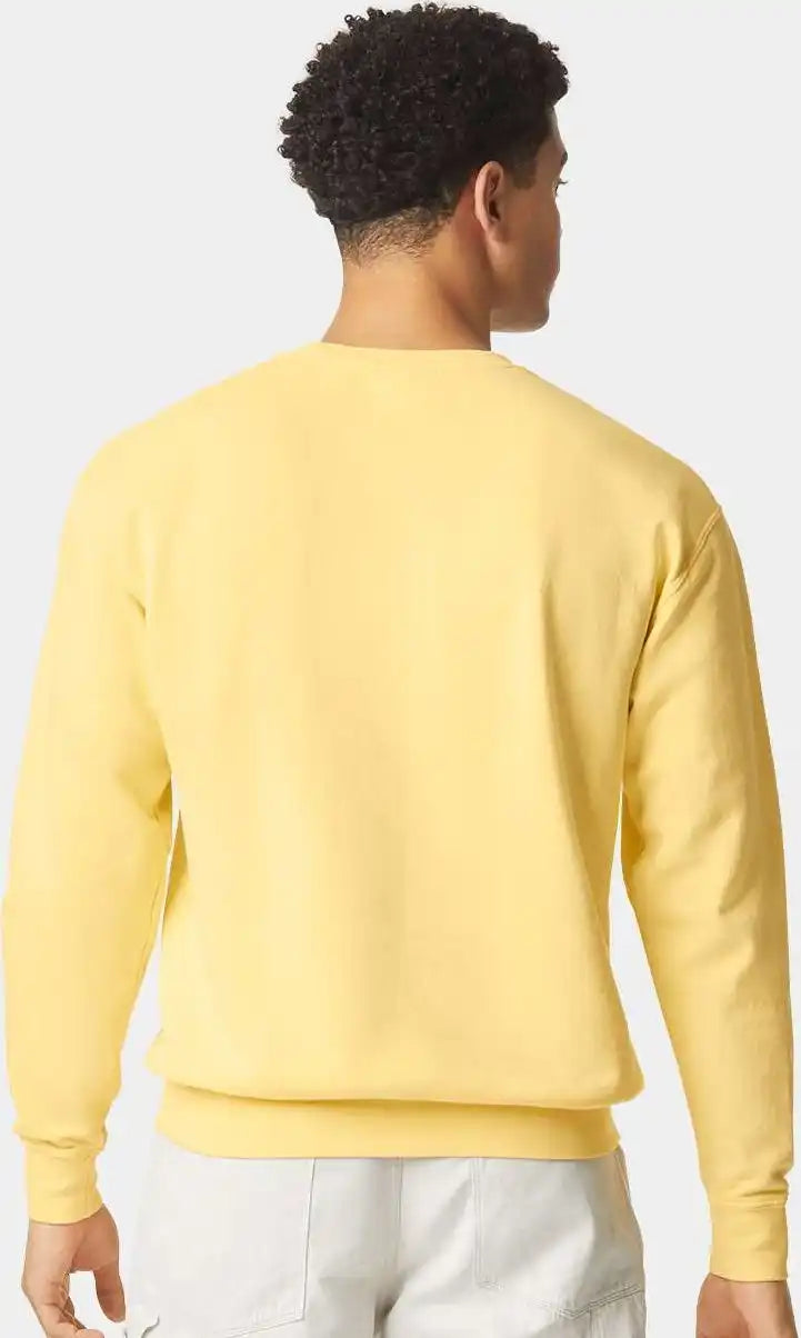 Comfort Colors 1466 Garment Dyed Lightweight Fleece Crewneck Sweatshirt Butter