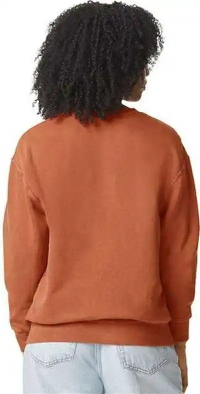 Comfort Colors 1466 Garment Dyed Lightweight Fleece Crewneck Sweatshirt - Yam