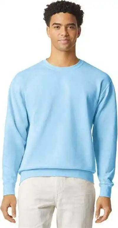 Comfort Colors 1466 Garment Dyed Lightweight Fleece Crewneck Sweatshirt - Hydrangea