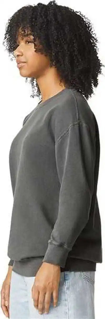 Comfort Colors 1466 Garment Dyed Lightweight Fleece Crewneck Sweatshirt - Pepper