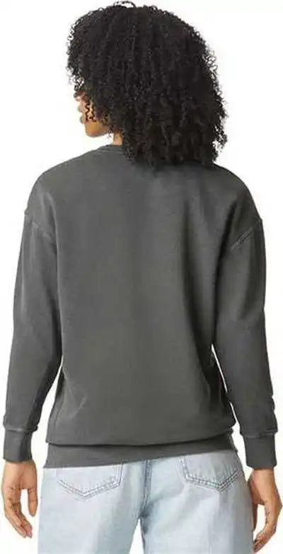 Comfort Colors 1466 Garment Dyed Lightweight Fleece Crewneck Sweatshirt - Pepper