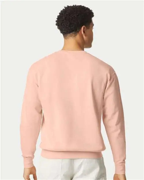 Comfort Colors 1466c Garment-dyed Lightweight Fleece Crewneck Sweatshirt - 1466 - Peachy