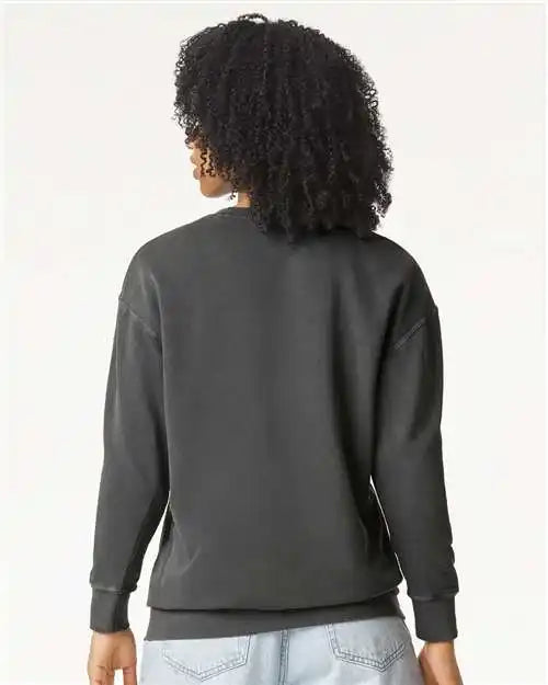 Comfort Colors 1466c Garment-dyed Lightweight Fleece Crewneck Sweatshirt - 1466 - Pepper