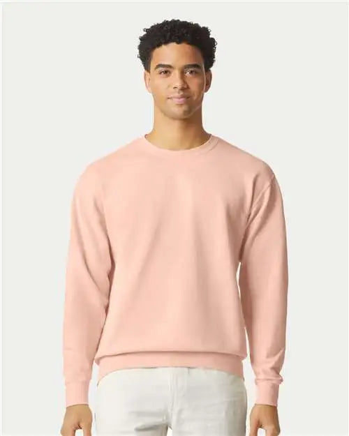 Comfort Colors 1466c Garment-dyed Lightweight Fleece Crewneck Sweatshirt - 1466 - Peachy
