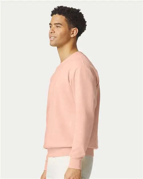 Comfort Colors 1466c Garment-dyed Lightweight Fleece Crewneck Sweatshirt - 1466 - Peachy