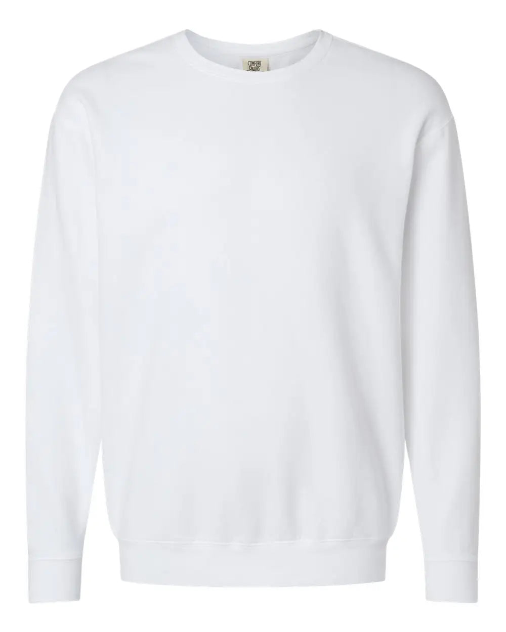 Comfort Colors 1466c Garment-dyed Lightweight Fleece Crewneck Sweatshirt - 1466 - White - Adult s