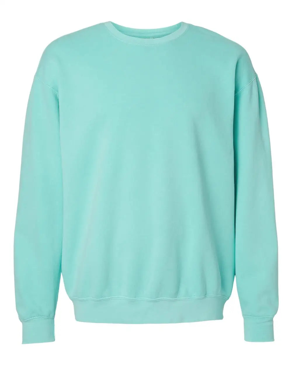Comfort Colors 1466c Garment-dyed Lightweight Fleece Crewneck Sweatshirt - 1466 - Chalky Mint - Adult s