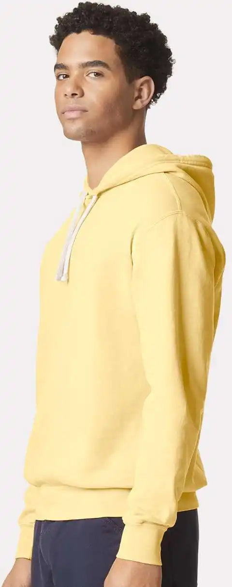 Comfort Colors 1467 Garment Dyed Lightweight Fleece Hooded Sweatshirt Butter