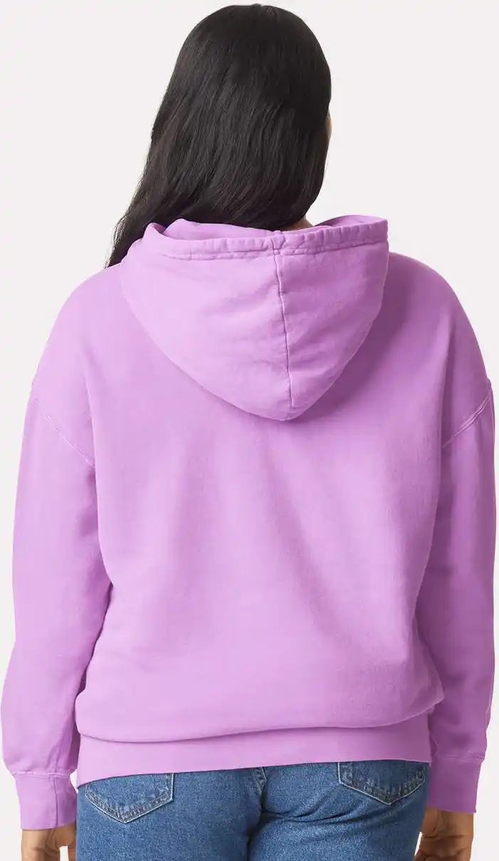 Comfort Colors 1467 Garment Dyed Lightweight Fleece Hooded Sweatshirt Neon Violet