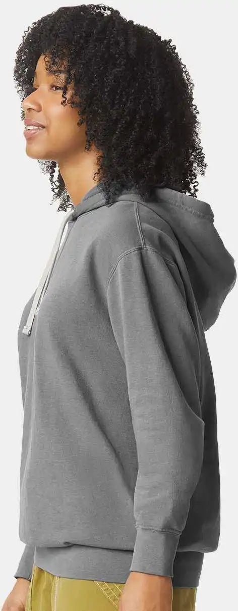 Comfort Colors 1467 Garment Dyed Lightweight Fleece Hooded Sweatshirt Gray
