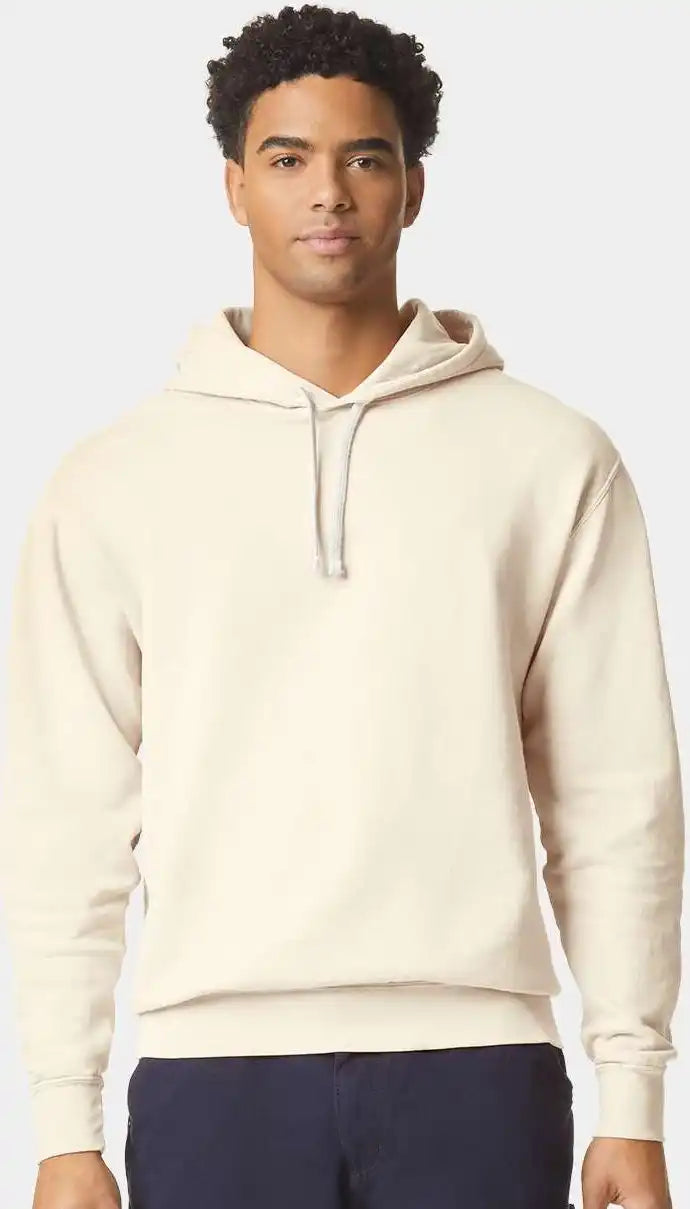 Comfort Colors 1467 Garment Dyed Lightweight Fleece Hooded Sweatshirt Ivory