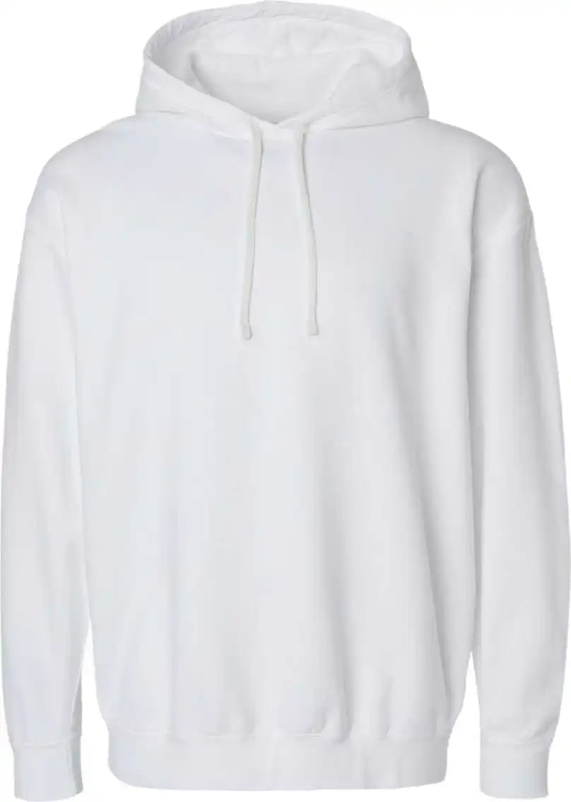 Comfort Colors 1467 Garment Dyed Lightweight Fleece Hooded Sweatshirt White