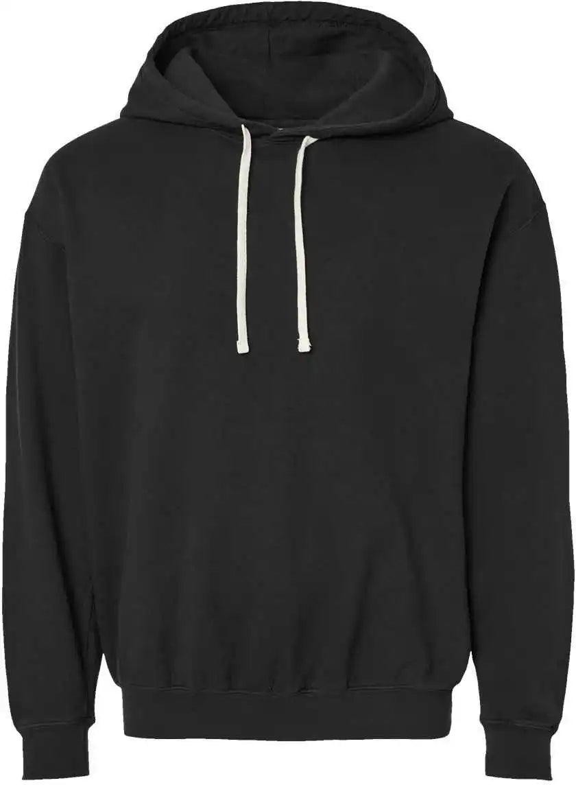 Comfort Colors 1467 Garment Dyed Lightweight Fleece Hooded Sweatshirt Black