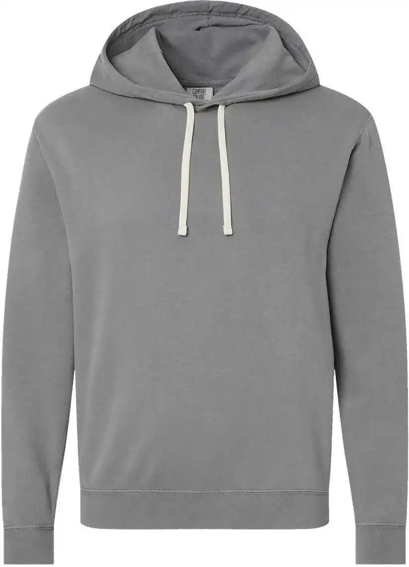 Comfort Colors 1467 Garment Dyed Lightweight Fleece Hooded Sweatshirt Gray