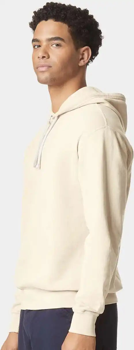 Comfort Colors 1467 Garment Dyed Lightweight Fleece Hooded Sweatshirt Ivory