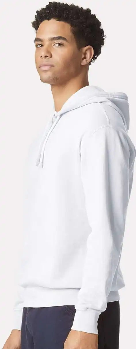 Comfort Colors 1467 Garment Dyed Lightweight Fleece Hooded Sweatshirt White