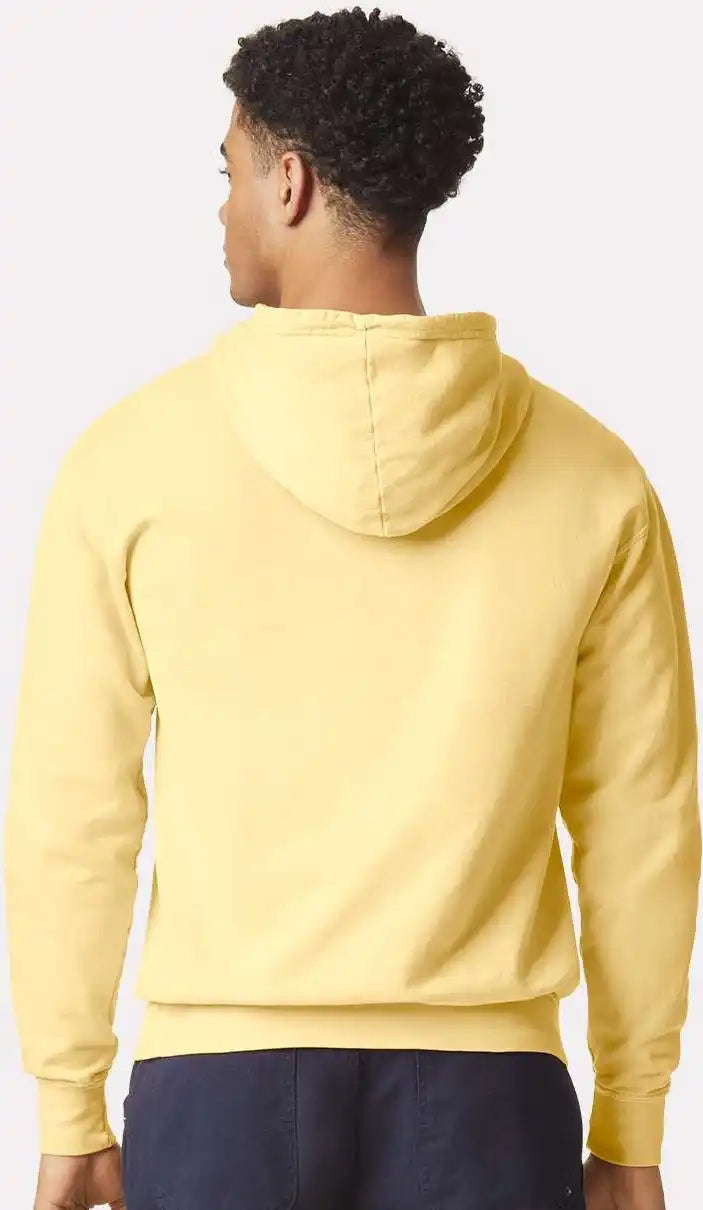 Comfort Colors 1467 Garment Dyed Lightweight Fleece Hooded Sweatshirt Butter