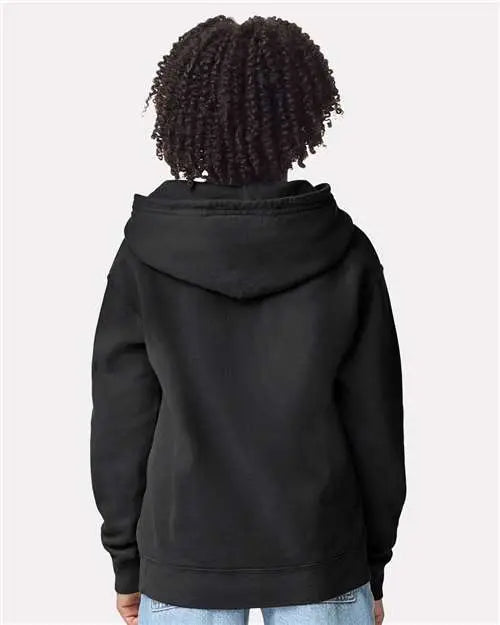 Comfort Colors 1467y Garment-dyed Youth Lightweight Fleece Hooded Sweatshirt - Black