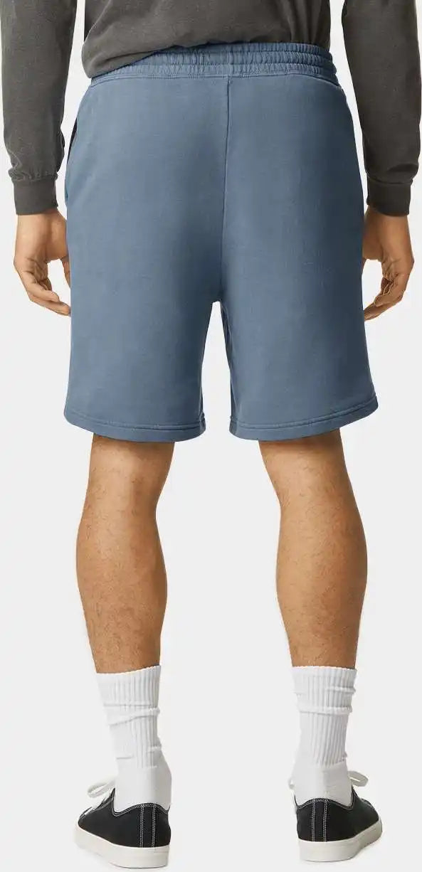 Comfort Colors 1468 Garment Dyed Lightweight Fleece Sweat Shorts Blue Jean