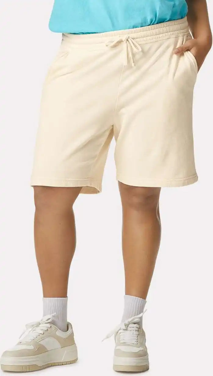 Comfort Colors 1468 Garment Dyed Lightweight Fleece Sweat Shorts - Ivory