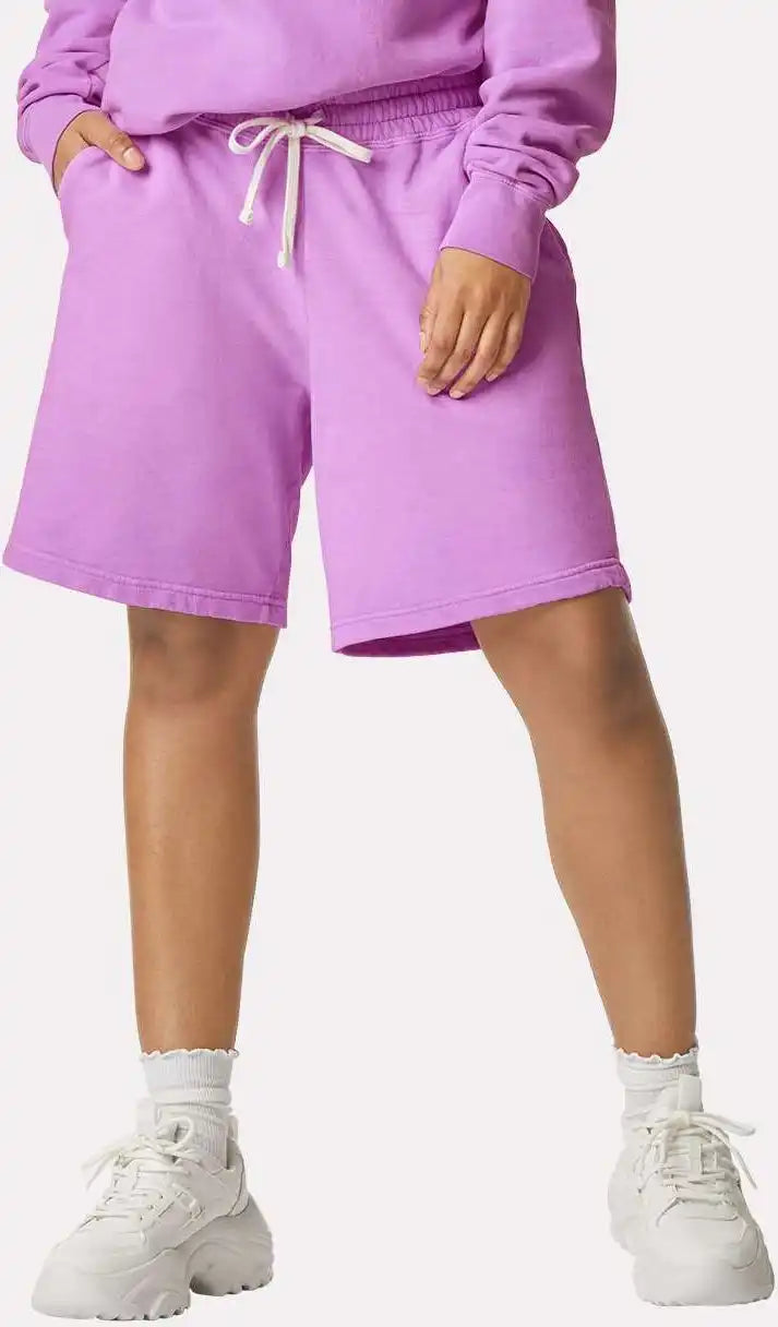 Comfort Colors 1468 Garment Dyed Lightweight Fleece Sweat Shorts Neon Violet