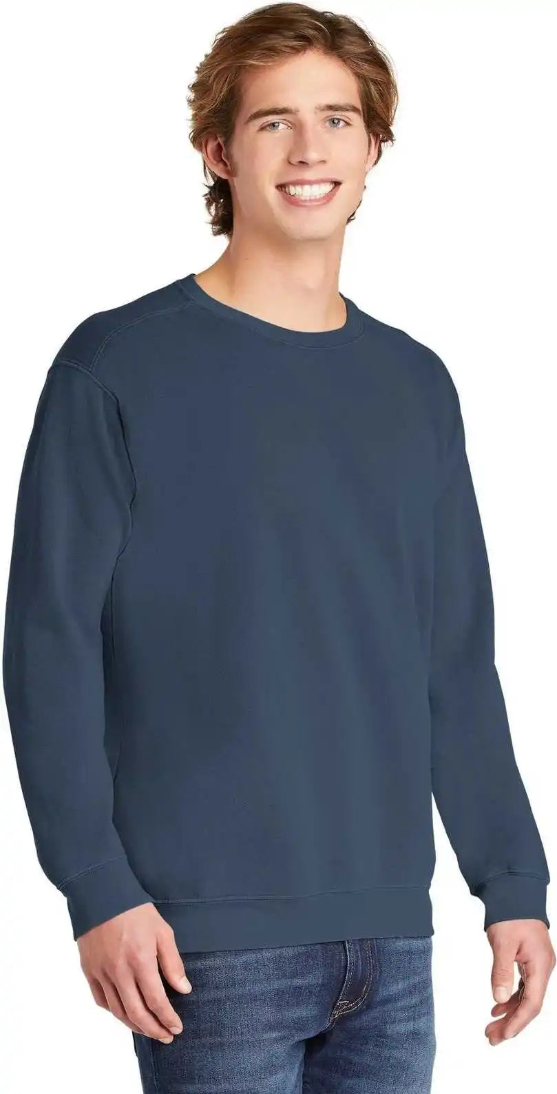 Comfort Colors 1566 Ring Spun Crewneck Sweatshirt Blue Jean