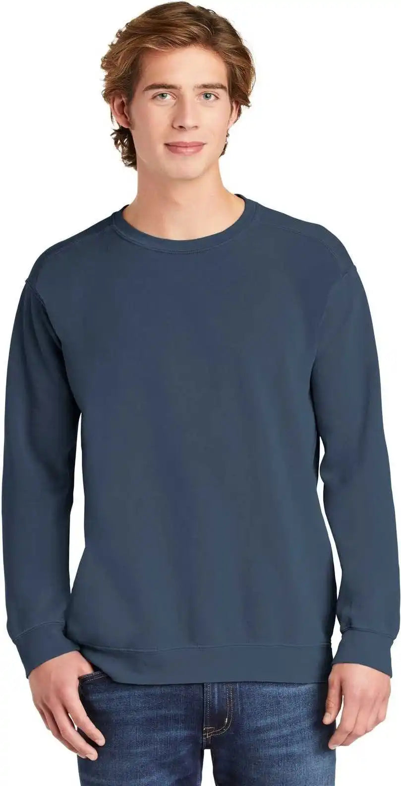 Comfort Colors 1566 Ring Spun Crewneck Sweatshirt Blue Jean