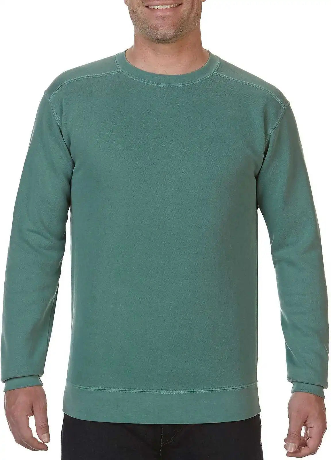 Comfort Colors 1566 Ring Spun Crewneck Sweatshirt - Light Green