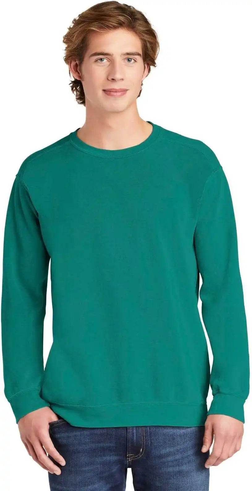 Comfort Colors 1566 Ring Spun Crewneck Sweatshirt - Seafoam
