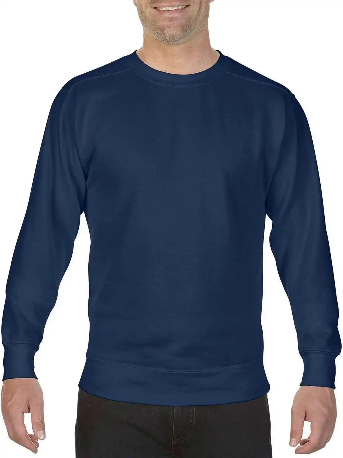 Comfort Colors 1566 Ring Spun Crewneck Sweatshirt True Navy