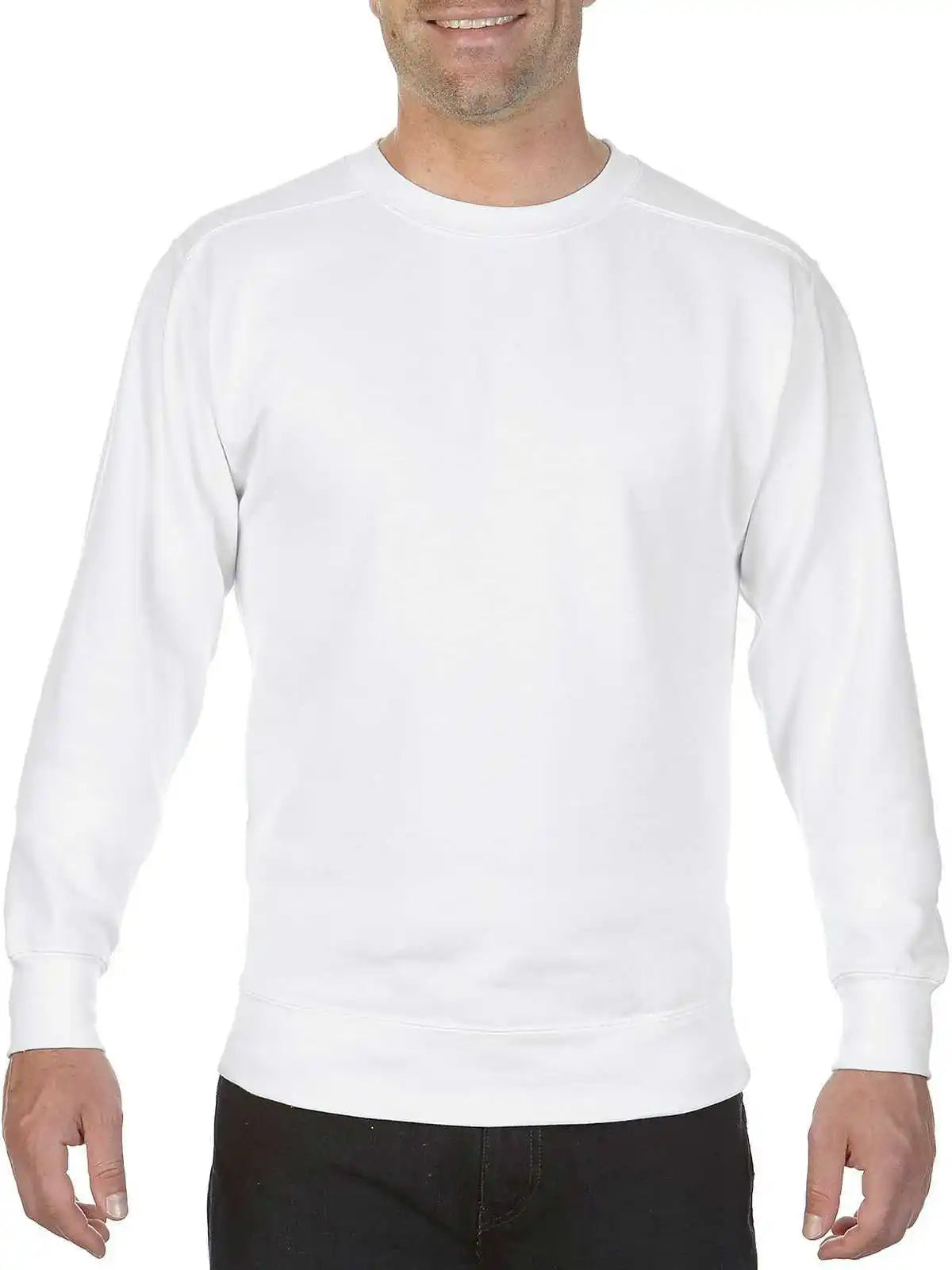 Comfort Colors 1566 Ring Spun Crewneck Sweatshirt White