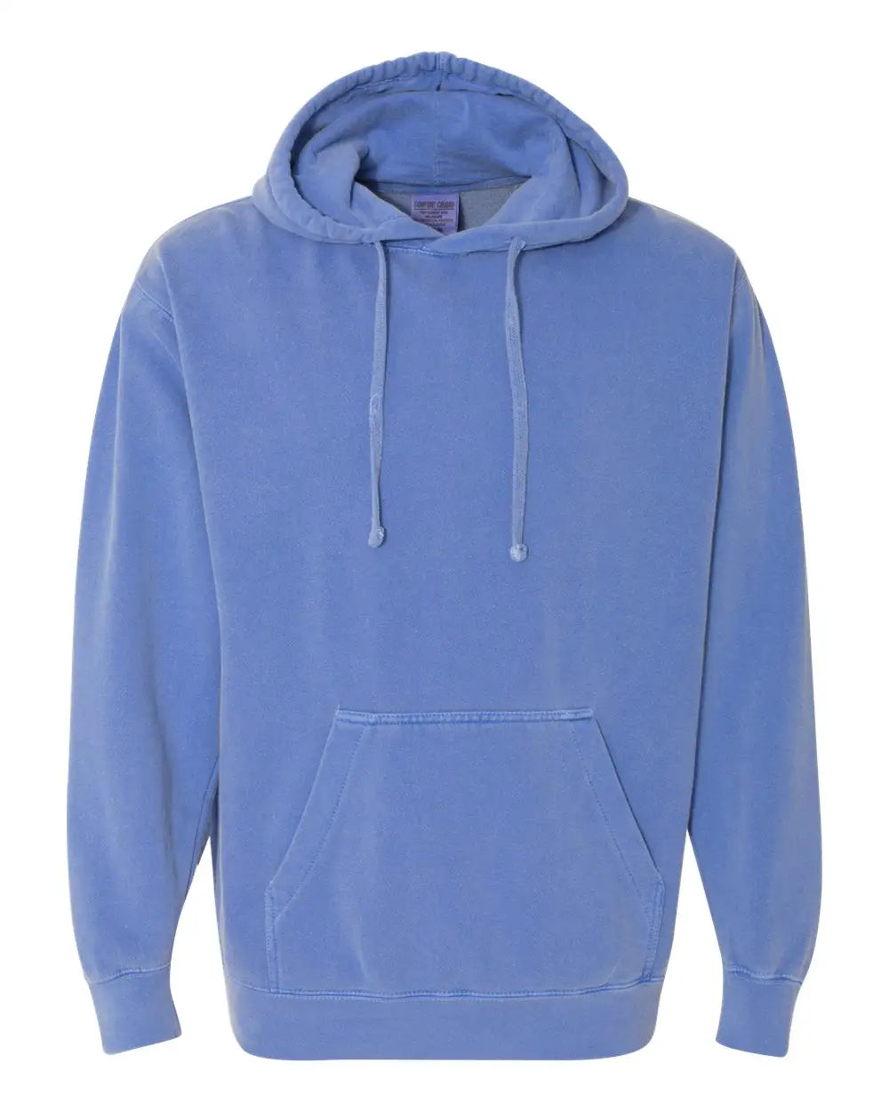 Comfort Colors 1567 Garment-dyed Hooded Sweatshirt - Flo Blue