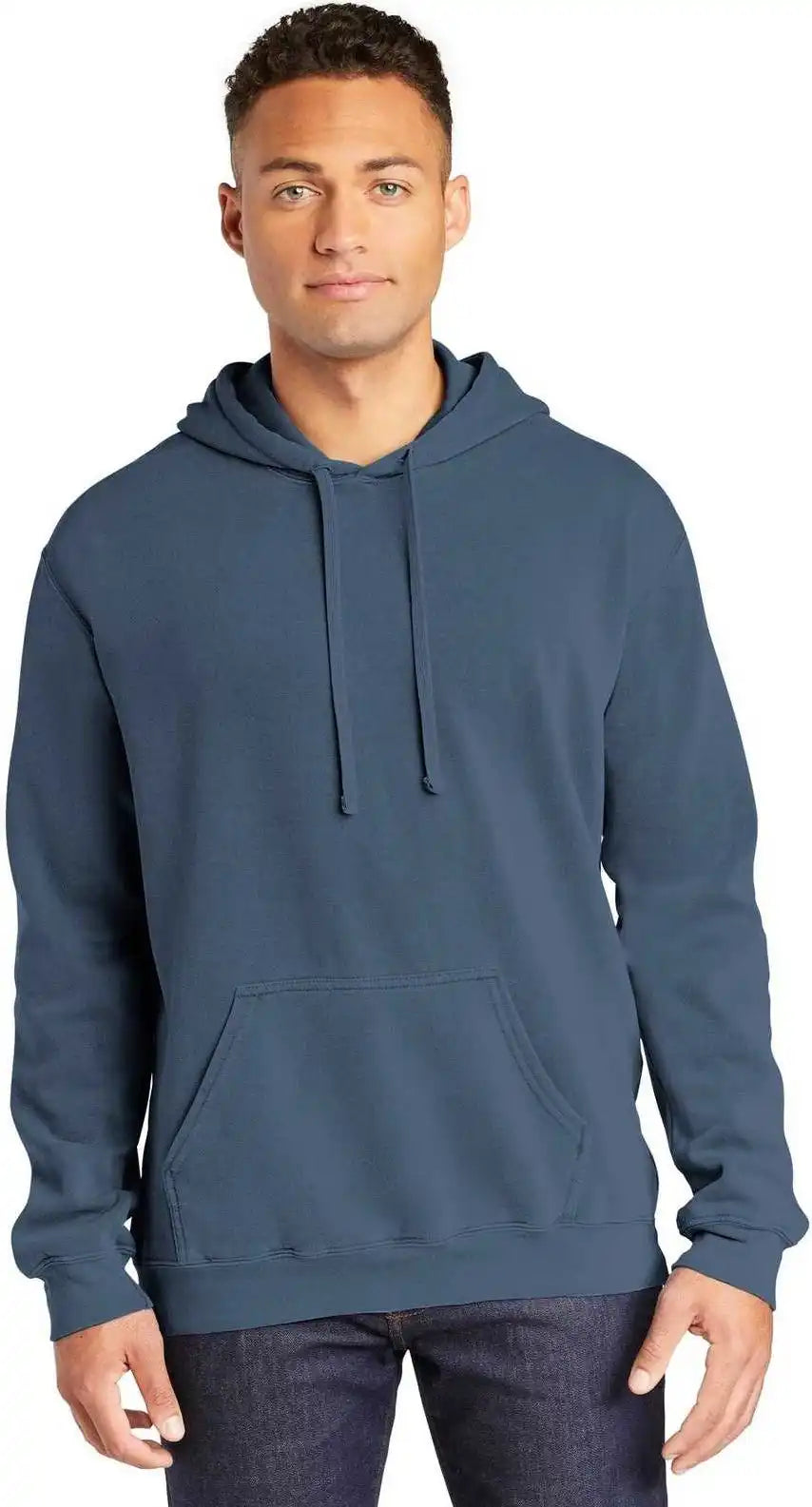 Comfort Colors 1567 Ring Spun Hooded Sweatshirt - Blue Jean