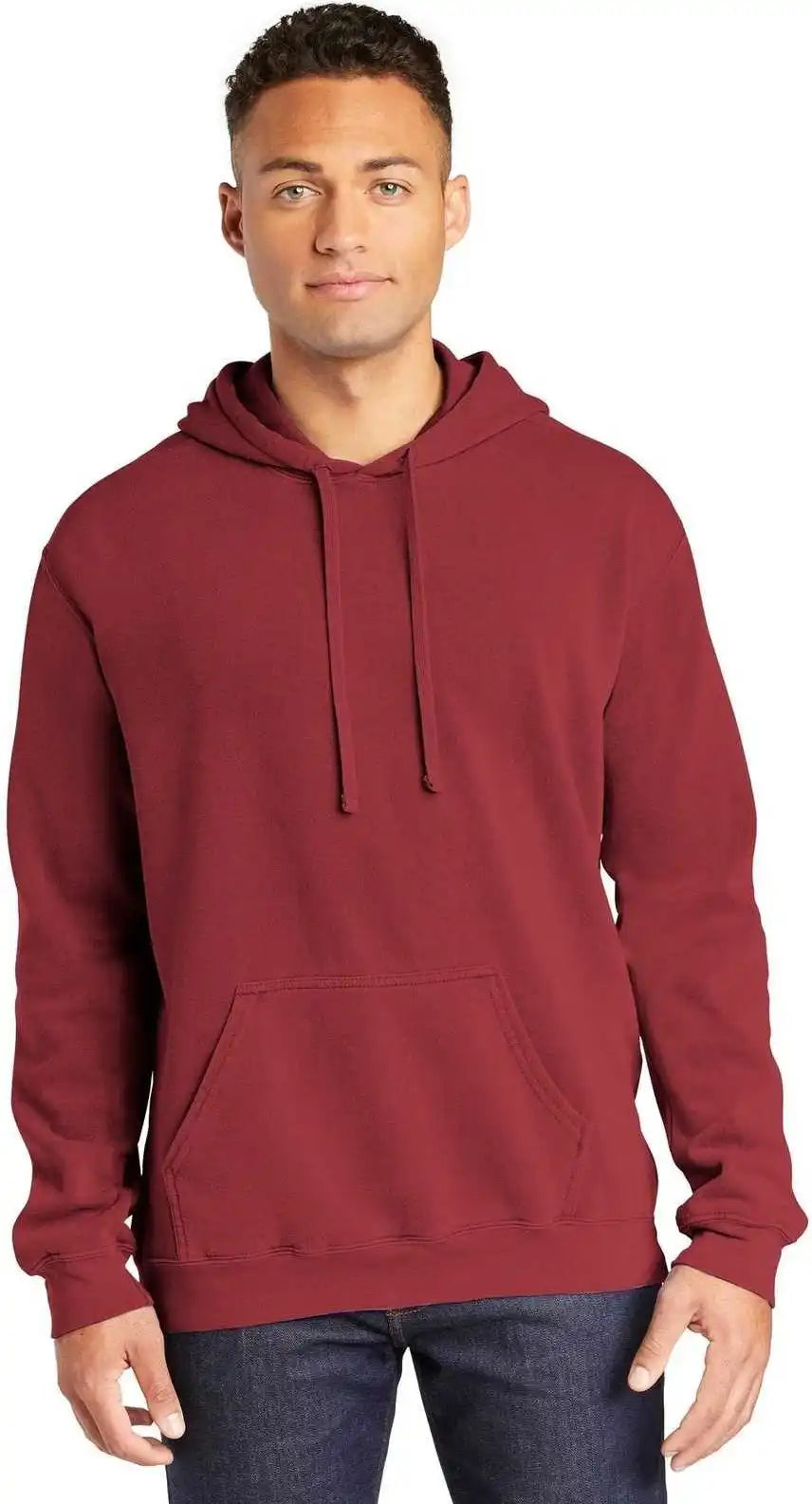 Comfort Colors 1567 Ring Spun Hooded Sweatshirt Crimson